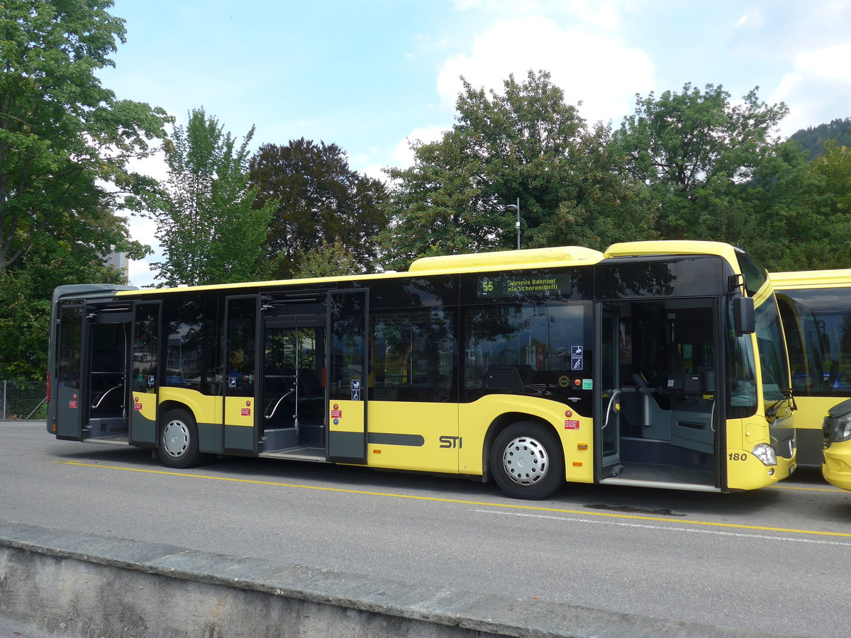 (196'232) - STI Thun - Nr. 180/BE 752'180 - Mercedes am 29. August 2018 bei der Schifflndte Thun