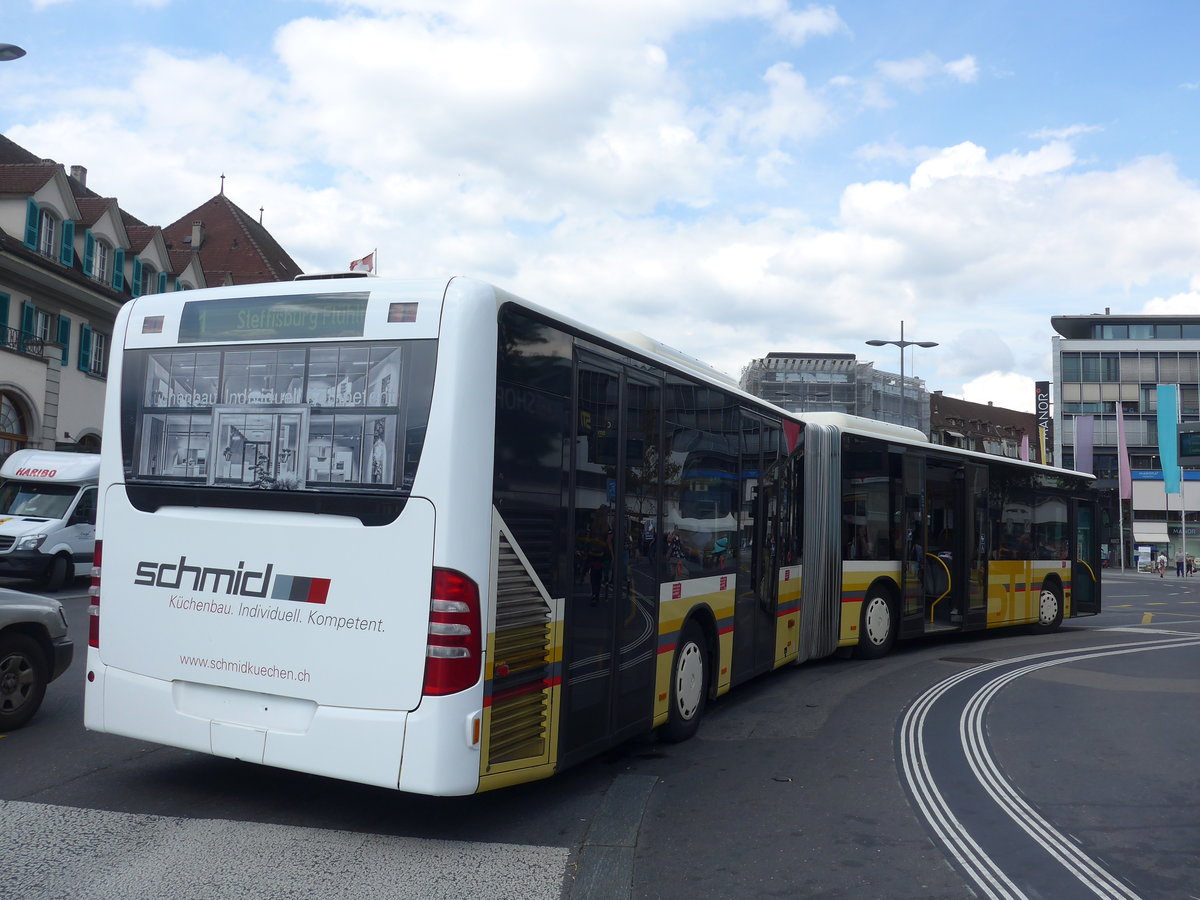 (196'234) - STI Thun - Nr. 134/BE 801'134 - Mercedes am 29. August 2018 beim Bahnhof Thun