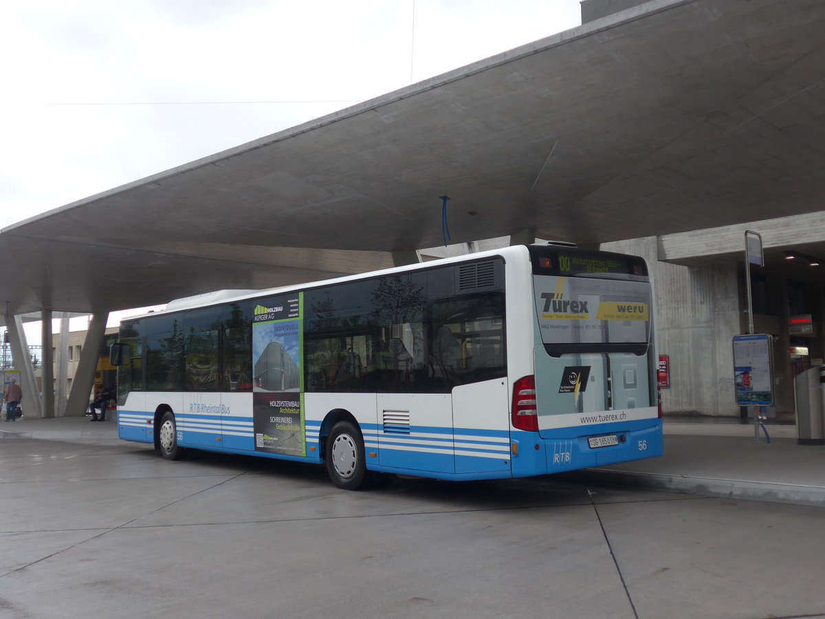 (196'329) - RTB Altsttten - Nr. 56/SG 165'038 - Mercedes am 1. September 2018 beim Bahnhof Buchs