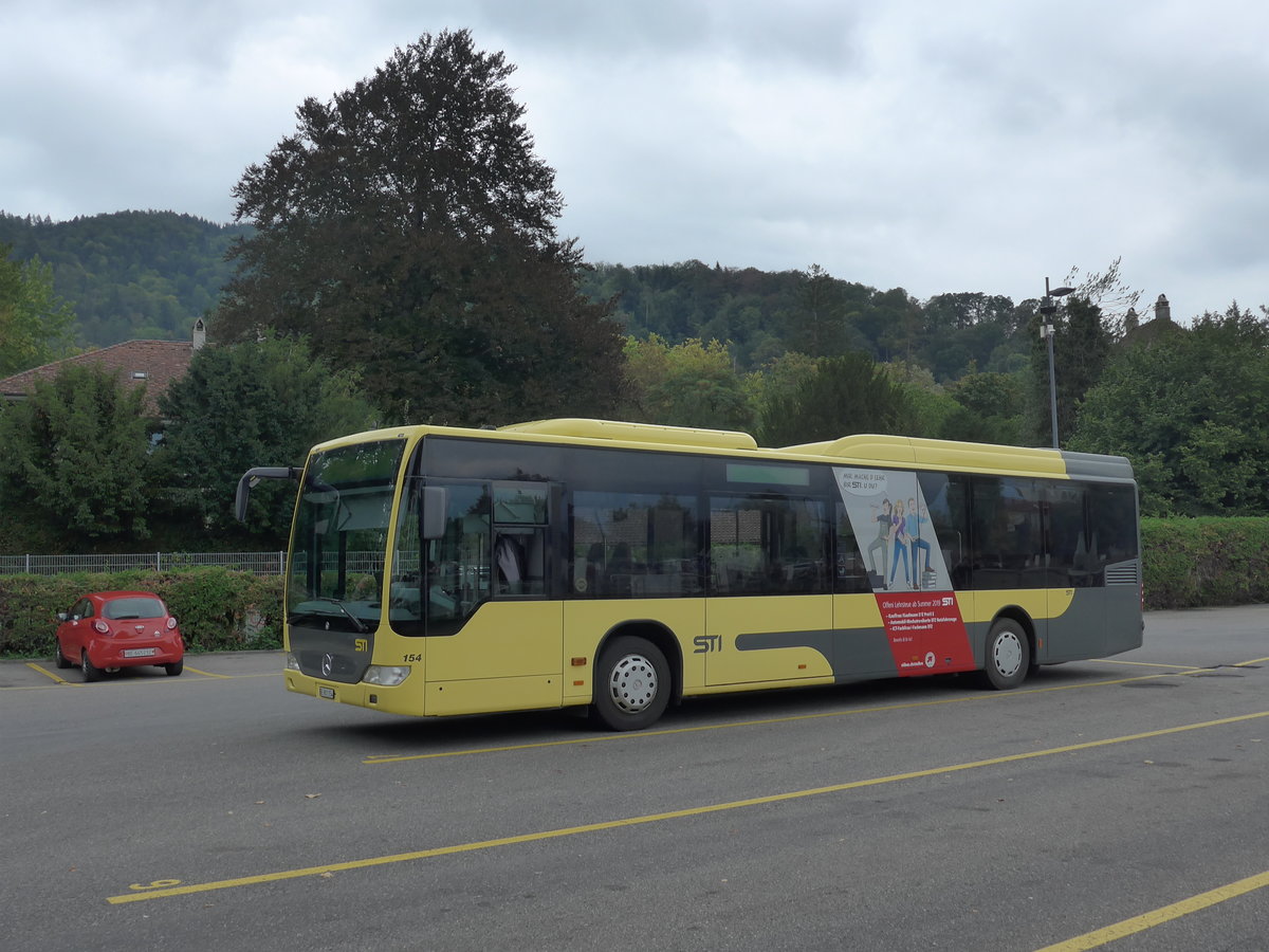 (196'458) - STI Thun - Nr. 154/BE 801'154 - Mercedes am 2. September 2018 bei der Schifflndte Thun