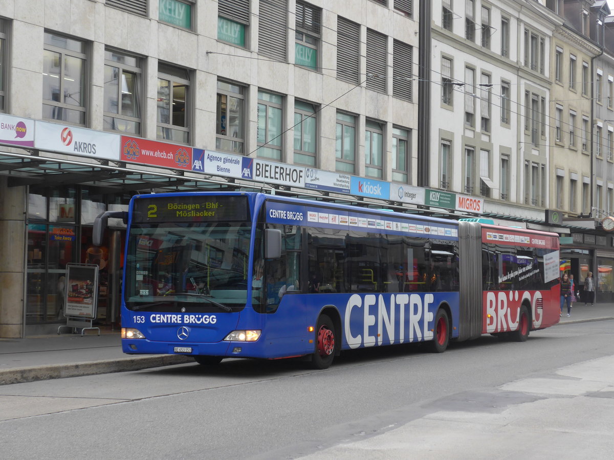 (196'525) - VB Biel - Nr. 153/BE 653'153 - Mercedes am 3. September 2018 in Biel, Guisanplatz