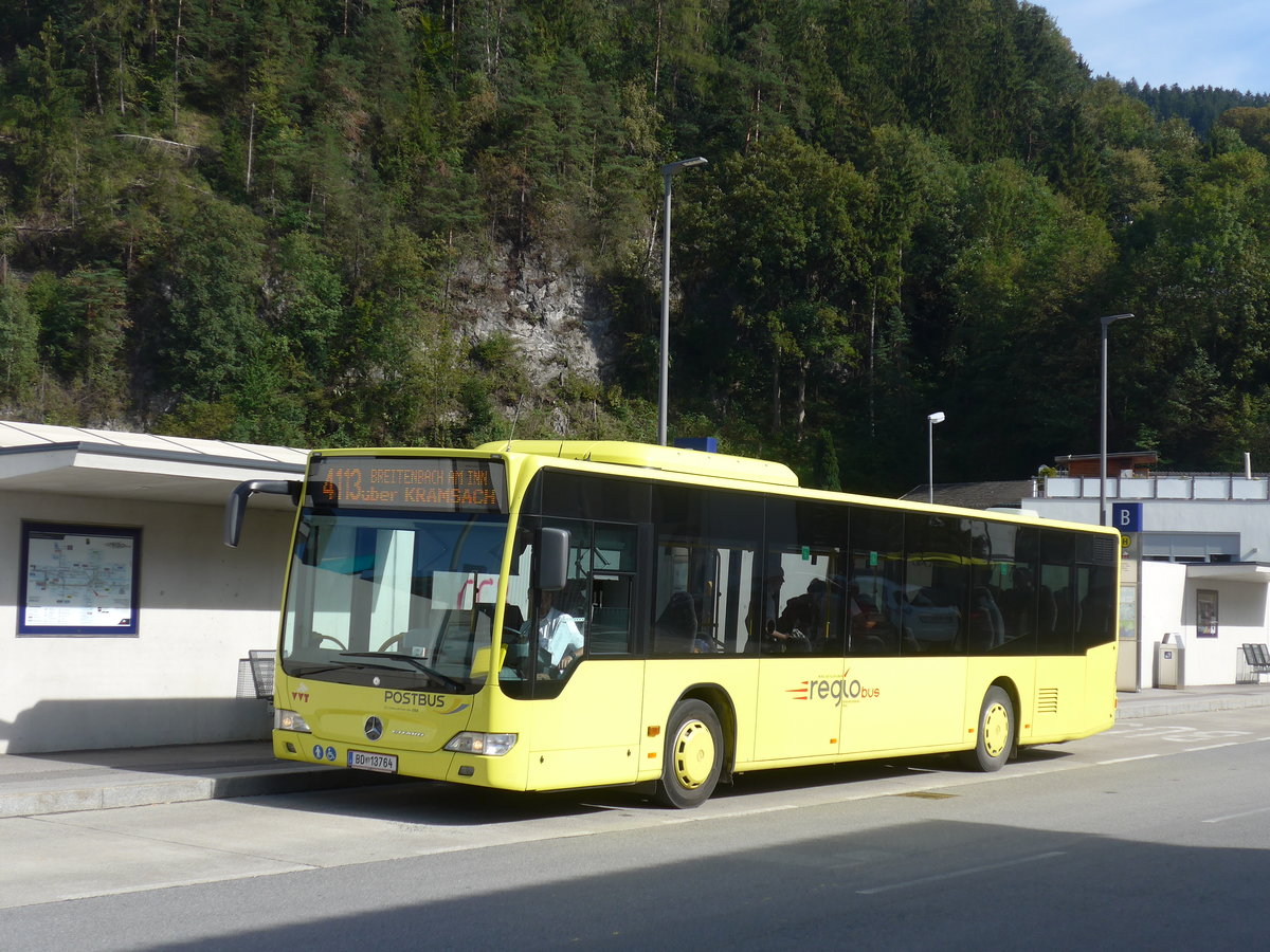 (196'821) - PostBus - BD 13'764 - Mercedes am 11. September 2018 beim Bahnhof Brixlegg