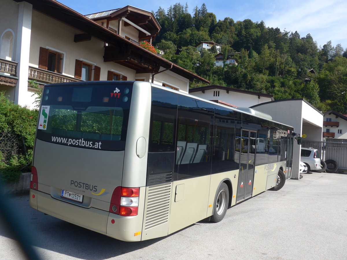 (196'823) - PostBus - PT 12'521 - MAN am 11. September 2018 in Brixlegg, Garage