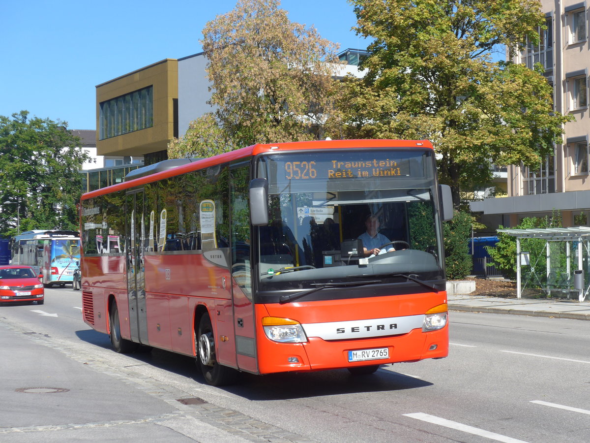 (196'979) - RVO Mnchen - M-VR 2765 - Setra am 12. September 2018 beim Bahnhof Bad Reichenhall