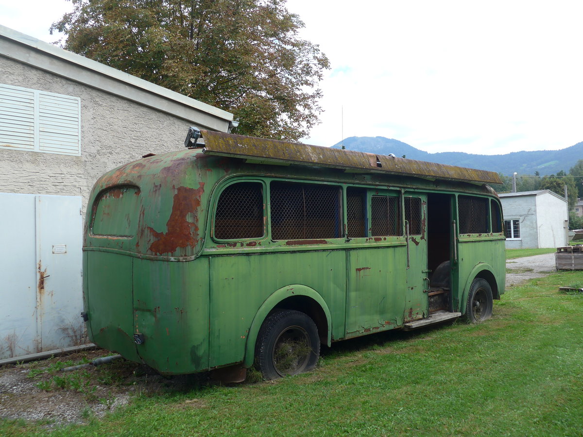 (197'141) - POS Salzburg - Lowa Personenanhnger (ex SSV Salzburg) am 13. September 2018 in Salzburg, Betriebshof OBUS