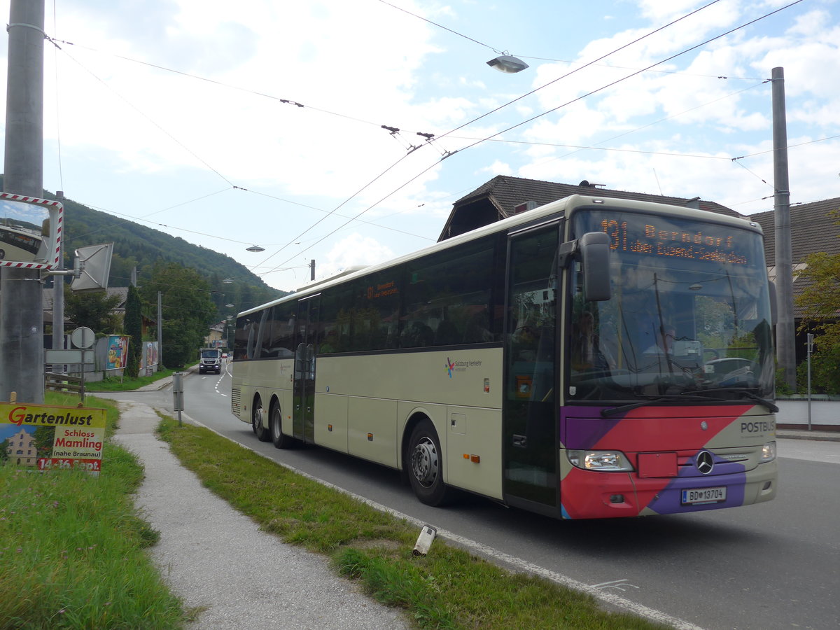 (197'178) - PostBus - BD 13'704 - Mercedes am 13. September 2018 in Mayrwies, Daxluegstrasse