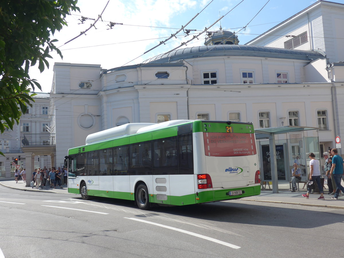 (197'241) - Albus, Salzburg - Nr. L1584/S 406 TZ - MAN am 13. September 2018 in Salzburg, Makartplatz