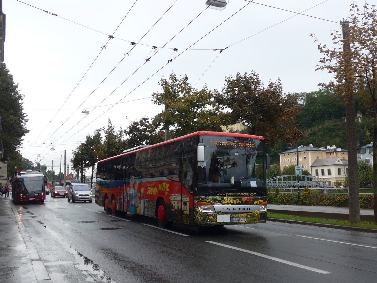 (197'486) - Albus, Salzburg - Nr. L7060/S ALBUS 5 - Setra am 14. September 2018 in Salzburg, Mozartsteg