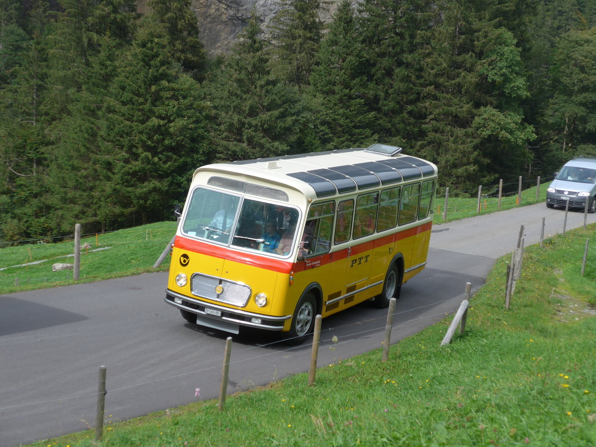 (197'761) - Frutig, Birmensdorf - ZH 560'883 - FBW/FHS (ex P 23'217) am 16. September 2018 in Meiringen, Scheideggstrasse