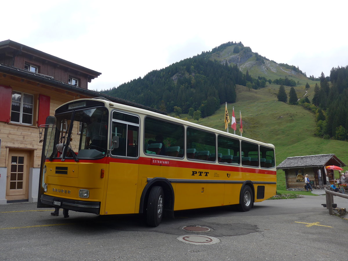 (197'790) - Schmid, Thrishaus - BE 26'206 - Saurer/Tscher (ex P 24'244) am 16. September 2018 auf der Schwarzwaldalp