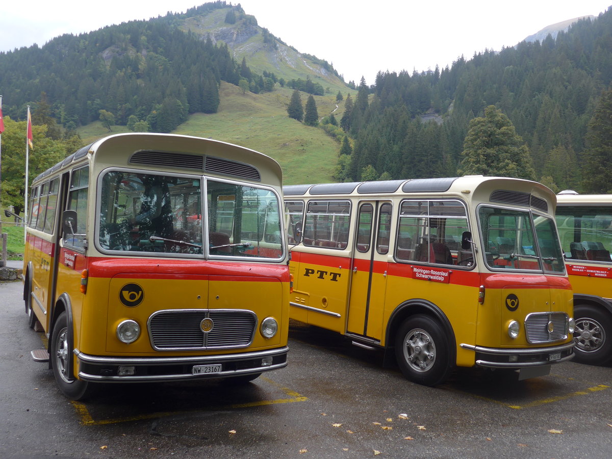 (197'807) - Mller, Ennetmoos - NW 23'167 - FBW/Gangloff (ex Rentsch, Gunten; ex P 23'203; ex P 21'003) am 16. September 2018 auf der Schwarzwaldalp