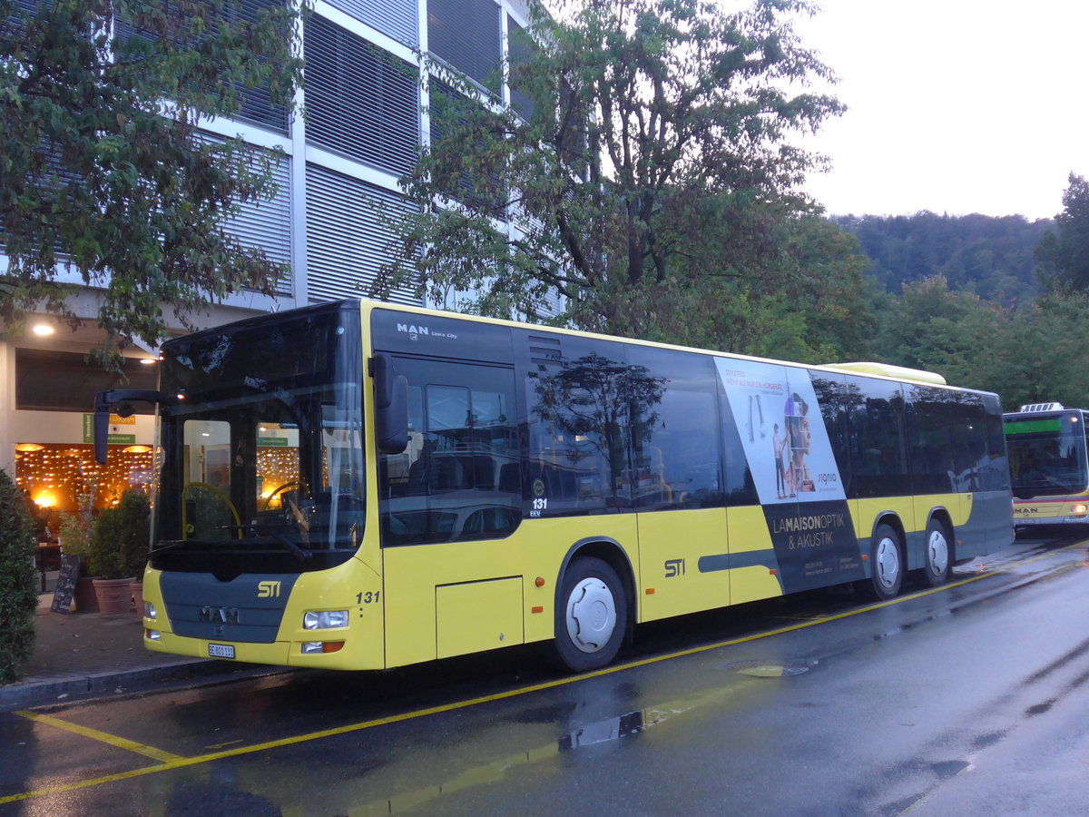 (198'062) - STI Thun - Nr. 131/BE 801'131 - MAN am 30. September 2018 bei der Schifflndte Thun