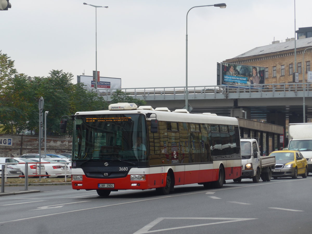 (198'567) - DPP Praha - Nr. 3680/2AR 2904 - SOR am 19. Oktober 2018 in Praha, Florenc