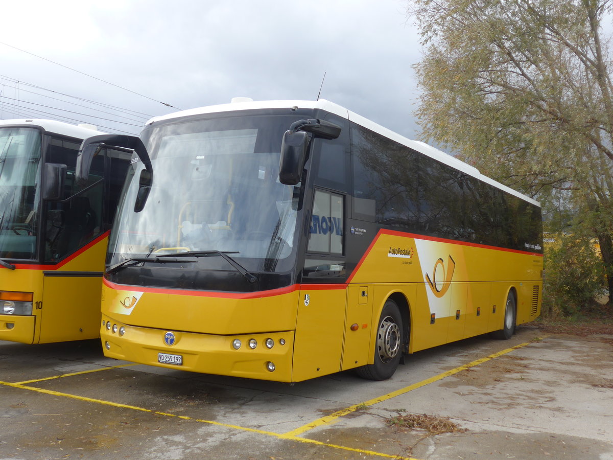 (199'022) - CarPostal Ouerst - VD 259'192 - Temsa (ex TpM, Mesocco Nr. 18; ex AutoPostale Ticino) am 28. Oktober 2018 in Yverdon, Garage