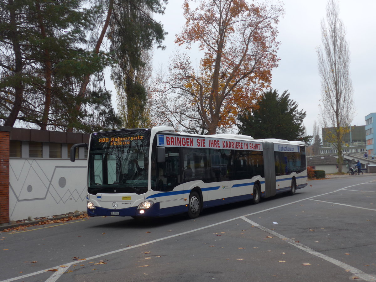 (199'335) - ZVB Zug - Nr. 64/ZG 88'064 - Mercedes am 18. November 2018 in Luzern, Inseli-P