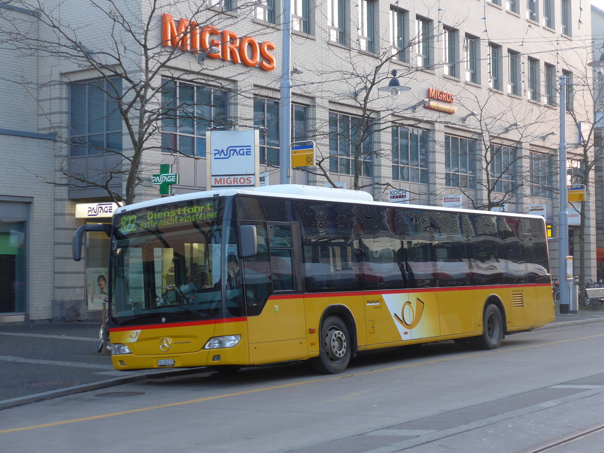 (199'552) - PostAuto Ostschweiz - TG 158'215 - Mercedes (ex Nr. 15) am 24. November 2018 beim Bahnhof Frauenfeld