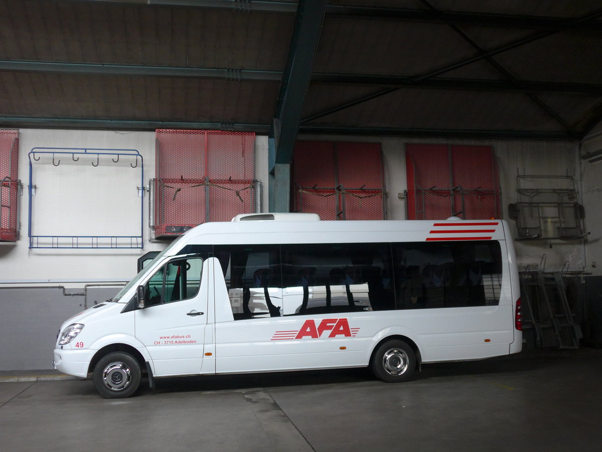 (199'609) - AFA Adelboden - Nr. 49/BE 759'568 - Mercedes (ex Bergmann, Adelboden) am 26. November 2018 in Adelboden, Busstation