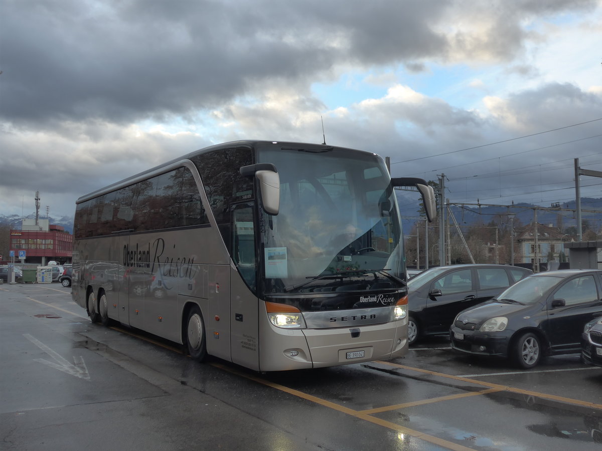 (199'633) - Oberland Reisen, Thun - Nr. 41/BE 390'041 - Setra (ex STI Thun Nr. 41) am 3. Dezember 2018 in Thun, CarTerminal