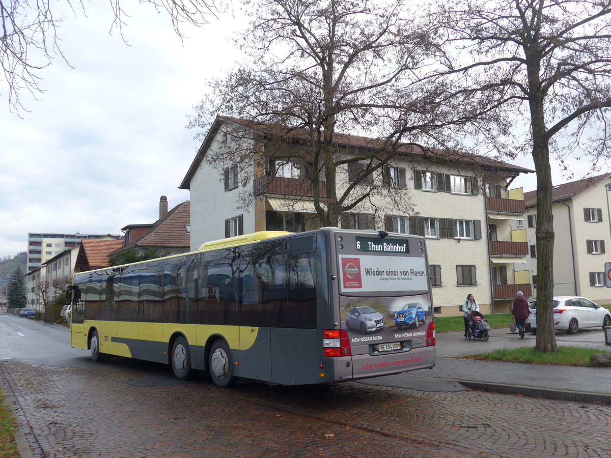 (199'649) - STI Thun - Nr. 188/BE 804'188 - MAN am 6. Dezember 2018 in Thun, Teichmatt