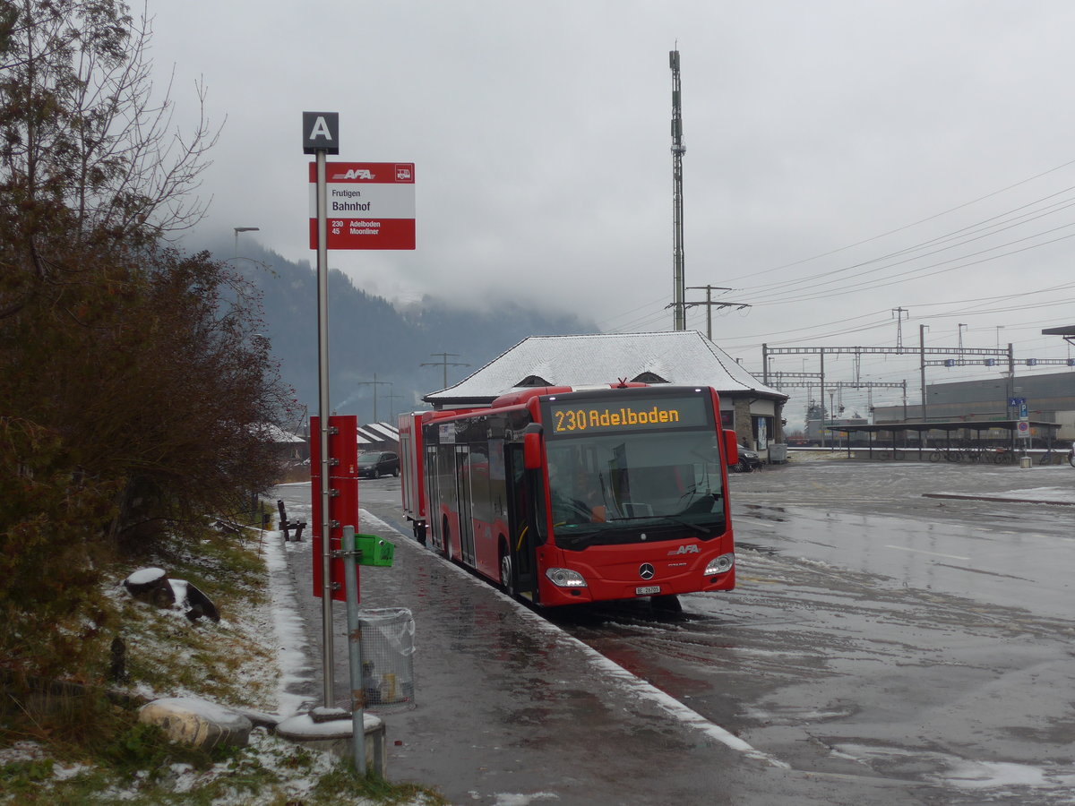 (199'994) - AFA Adelboden - Nr. 93/BE 26'705 - Mercedes am 16. Dezember 2018 beim Bahnhof Frutigen