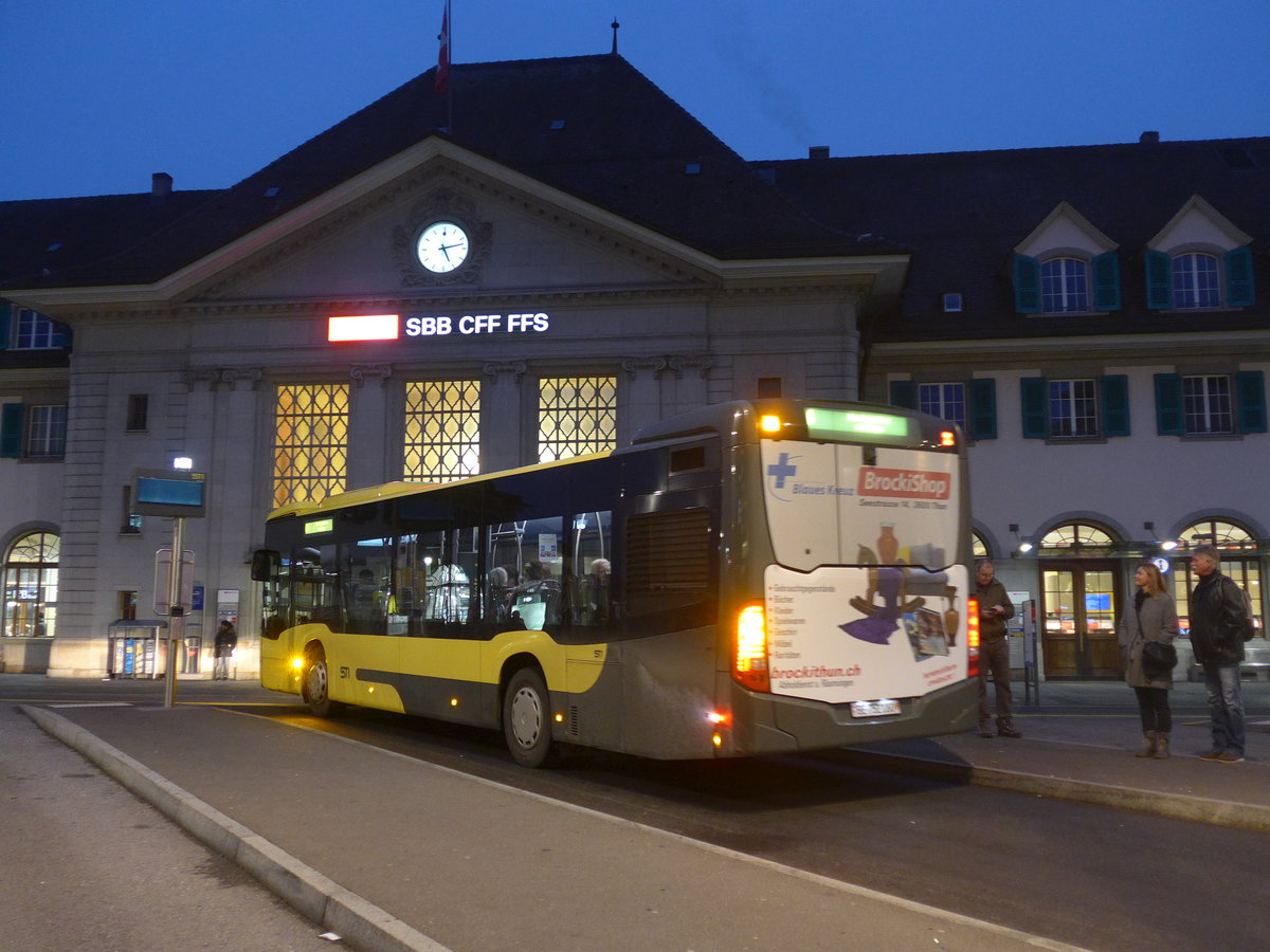 (200'326) - STI Thun - Nr. 180/BE 752'180 - Mercedes am 29. Dezember 2018 beim Bahnhof Thun