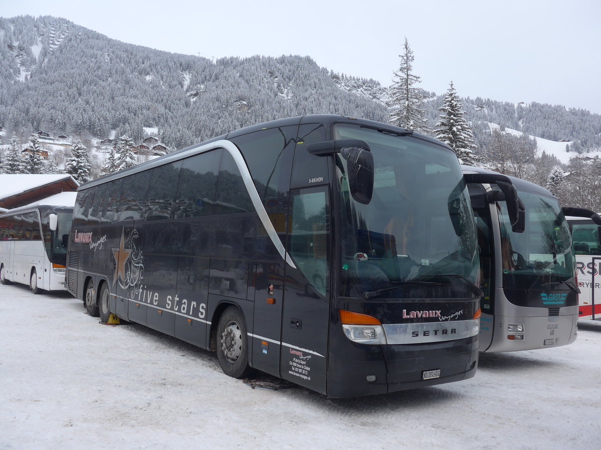 (200'733) - Lavaux Voyages, Oron-le-Chtel - VD 191'451 - Setra am 12. Januar 2019 in Adelboden, ASB