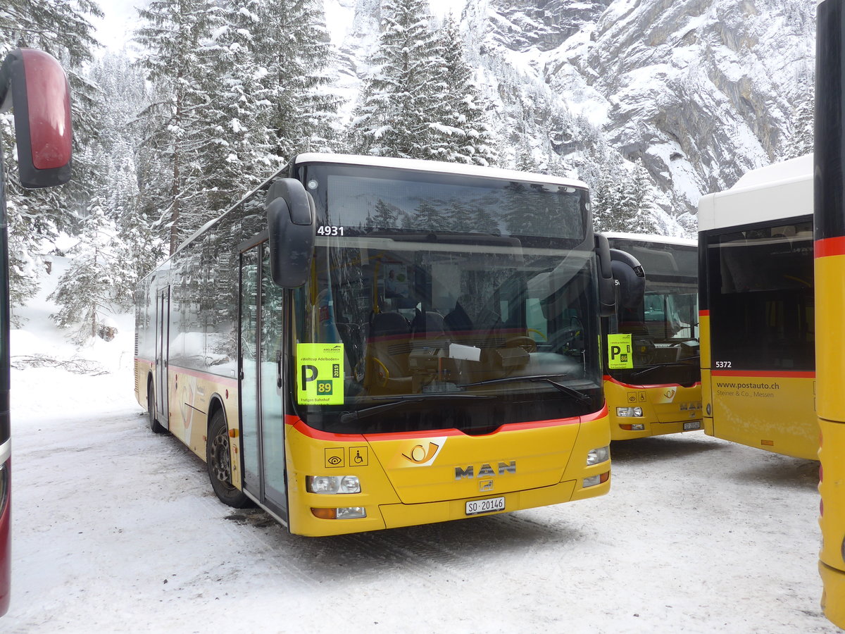 (200'959) - Steiner, Messen - SO 20'146 - MAN (ex SO 157'255) am 12. Januar 2019 in Adelboden, Unter dem Birg