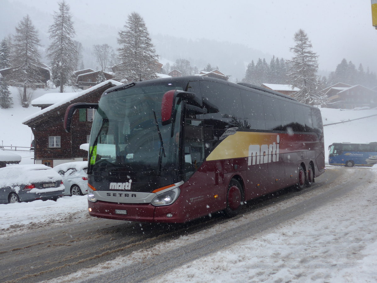 (201'112) - Marti, Kallnach - Nr. 10/BE 572'210 - Setra am 13. Januar 2019 in Adelboden, Oey