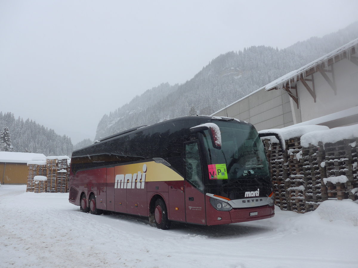 (201'124) - Marti, Kallnach - Nr. 21/BE 572'221 - Setra am 13. Januar 2019 in Adelboden, Mineralquelle