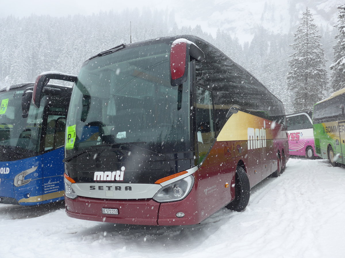 (201'150) - Marti, Kallnach - Nr. 10/BE 572'210 - Setra am 13. Januar 2019 in Adelboden, Unter dem Birg