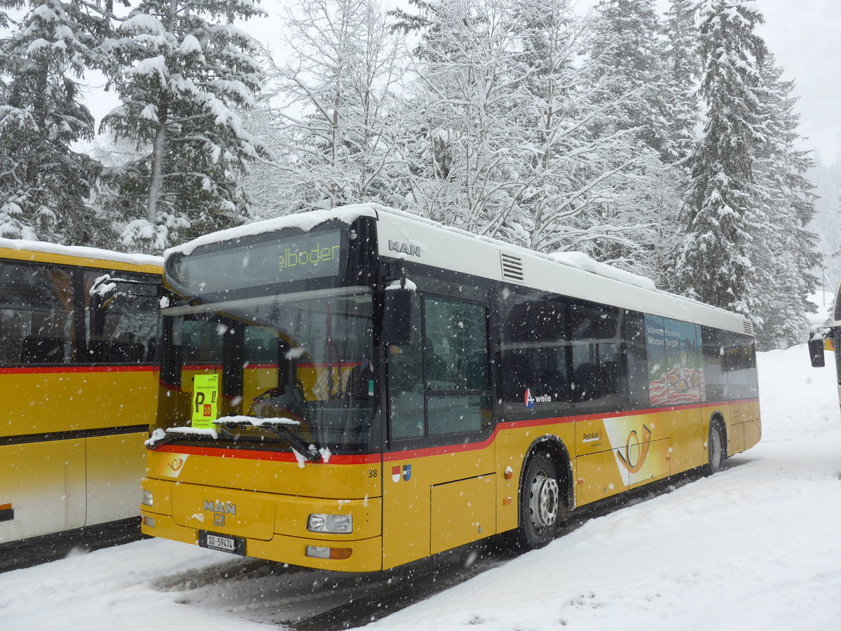 (201'165) - Wyss, Boningen - Nr. 38/SO 59'474 - MAN am 13. Januar 2019 in Adelboden, Unter dem Birg