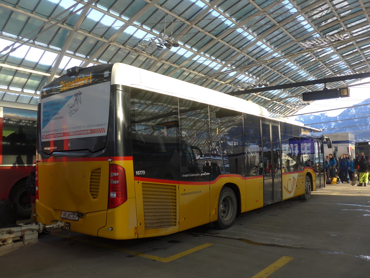 (201'222) - PostAuto Graubnden - GR 102'343 - Mercedes am 19. Januar 2019 in Chur, Postautostation