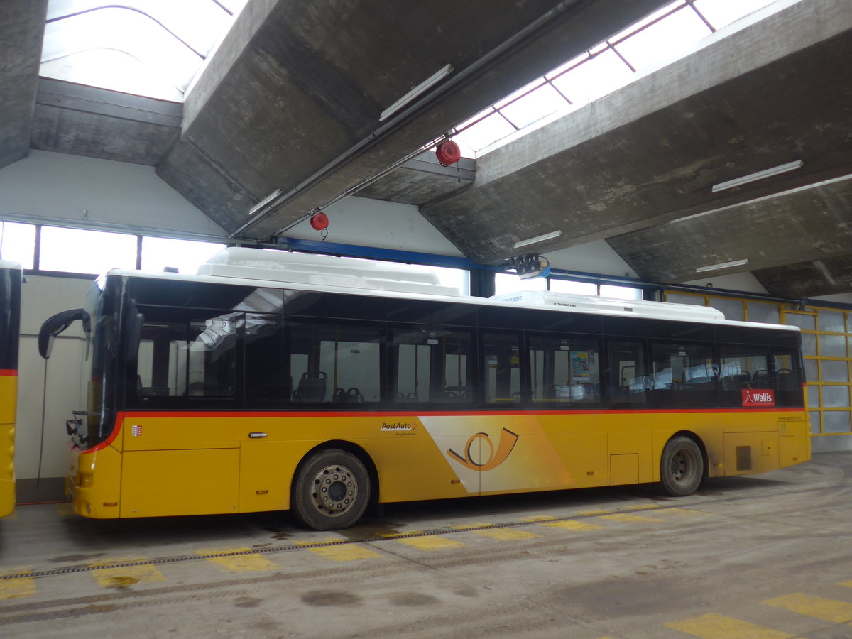 (201'326) - PostAuto Wallis - VS 477'211 - Ebusco am 27. Januar 2019 in Saas-Fee, Busterminal