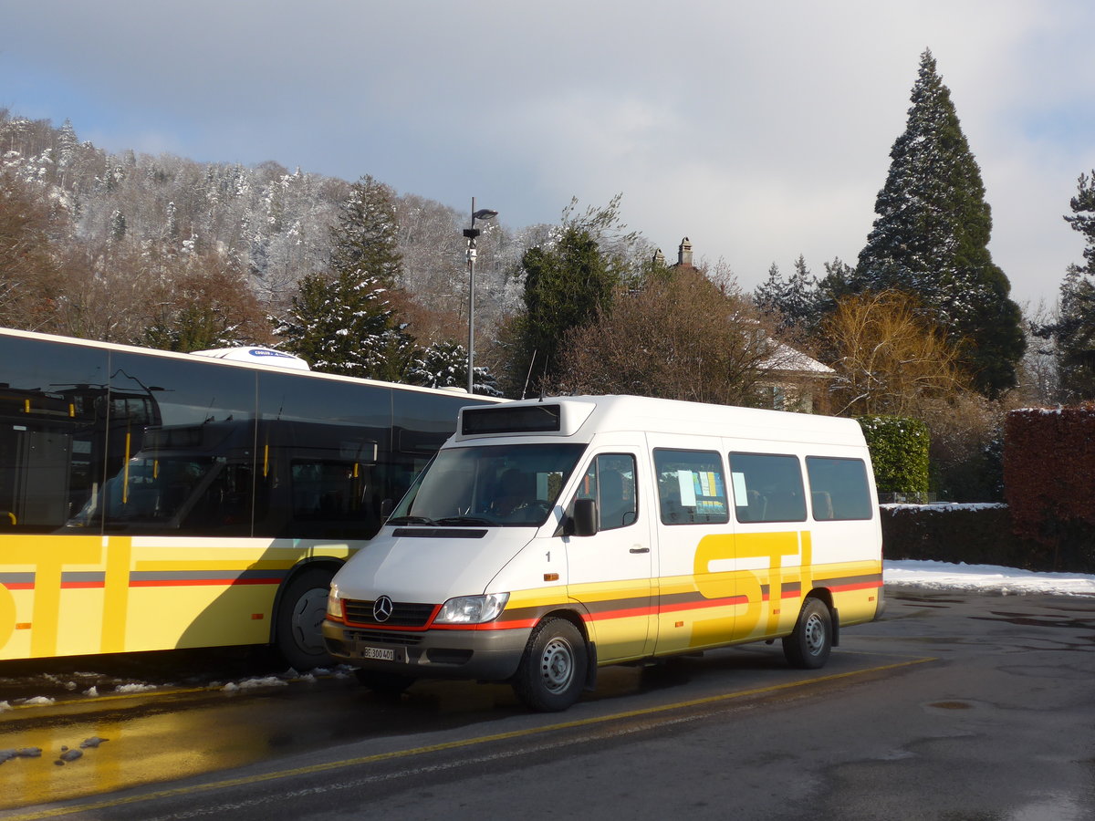 (201'478) - STI Thun - Nr. 1/BE 300'401 - Mercedes am 4. Februar 2019 bei der Schifflndte Thun