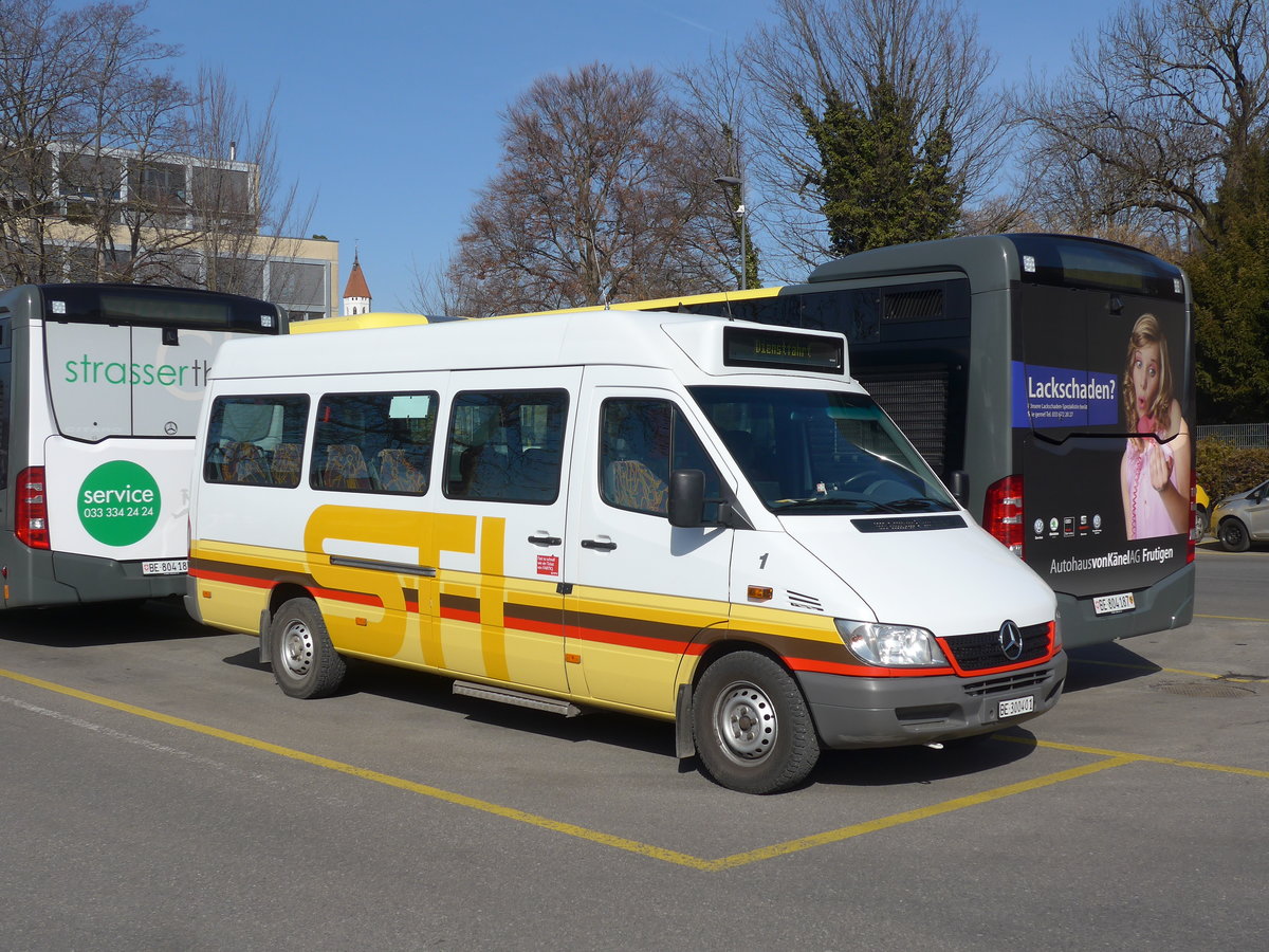 (201'742) - STI Thun - Nr. 1/BE 300'401 - Mercedes am 19. Februar 2019 bei der Schifflndte Thun