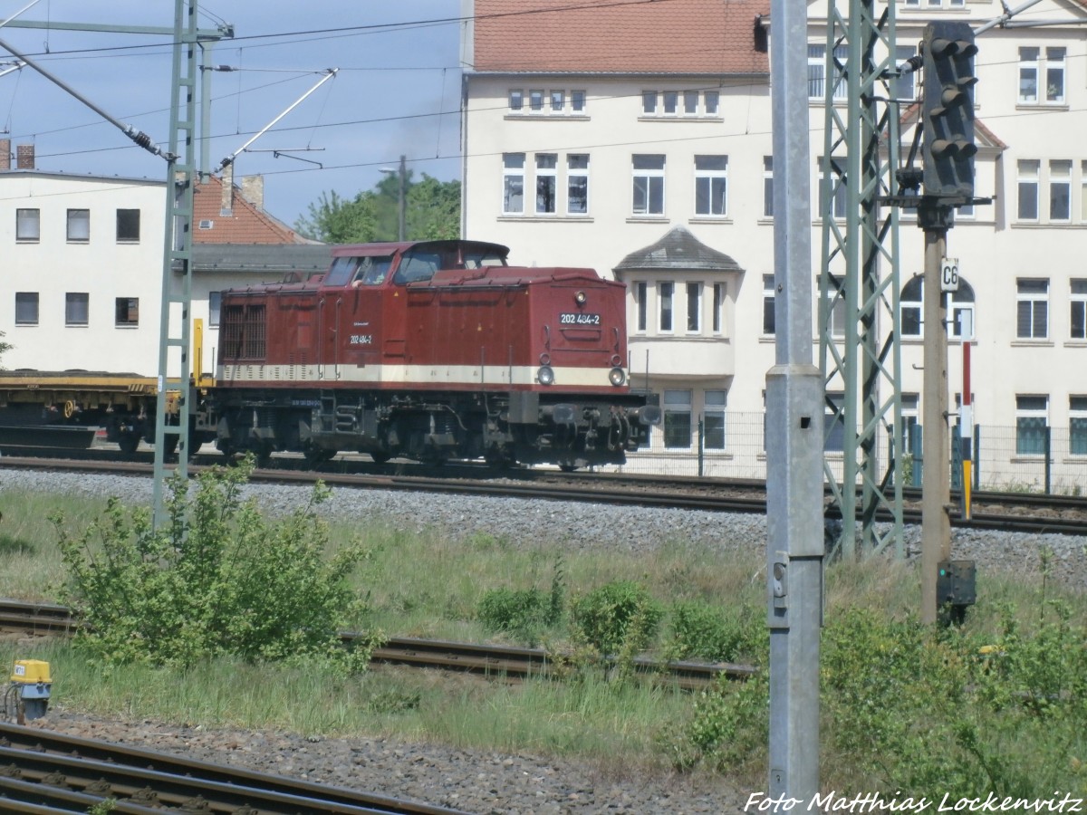 202 484-2 in der gterumfahrung am Hallenser Hbf am 14.5.15