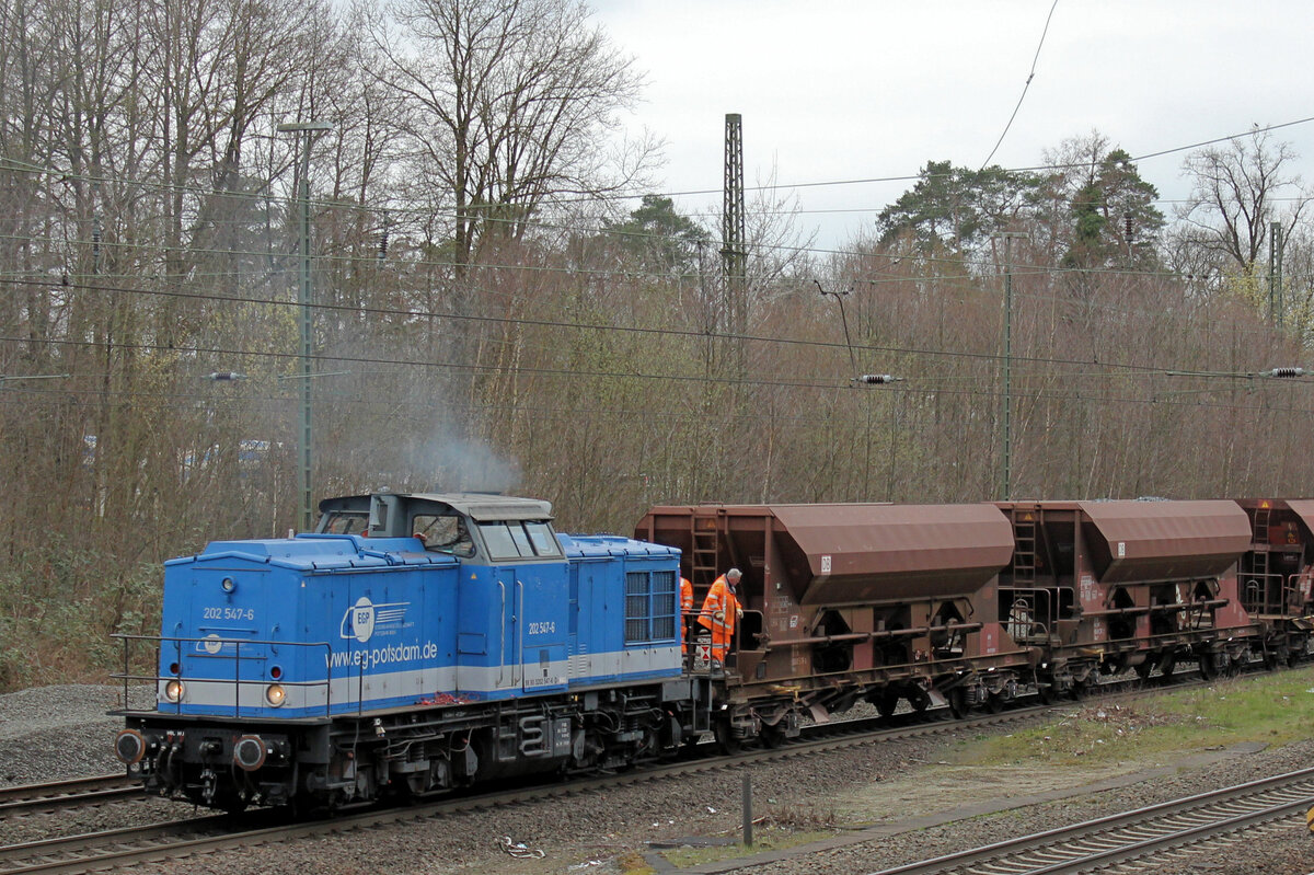 202 547-6 ist am 29.03.2023 in Tostedt im Bauzugdienst.