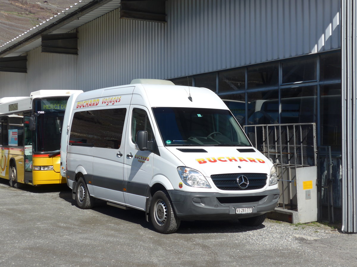 (202'387) - Buchard, Leytron - Nr. 88/VS 283'777 - Mercedes am 16. Mrz 2019 in Leytron, Garage