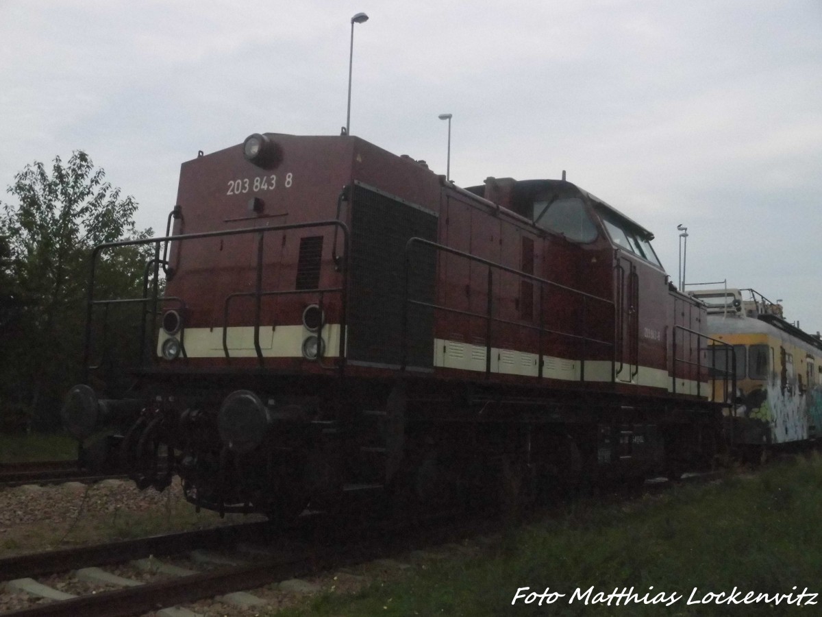 203 843-8 im Saalehafen in Halle (Saale) am 3.9.15