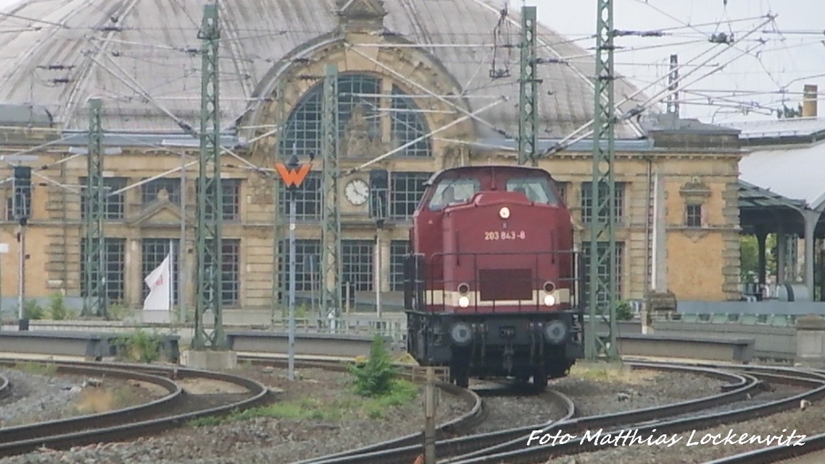 203 843-8 unterwegs nach Halle-Trotha am 27.7.15