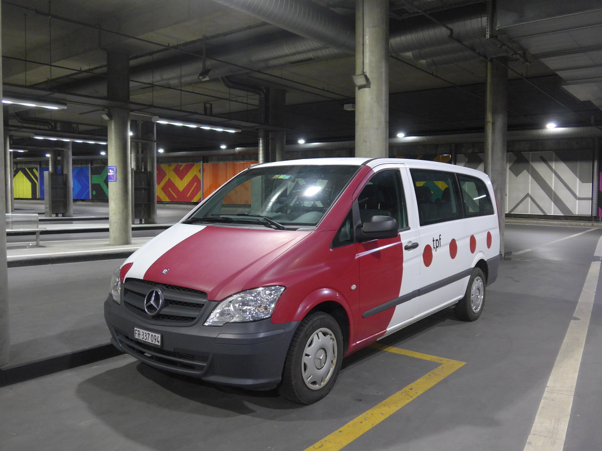 (203'266) - TPF Fribourg - Nr. 421/FR 337'094 - Mercedes am 24. Mrz 2019 in Fribourg, Busbahnhof
