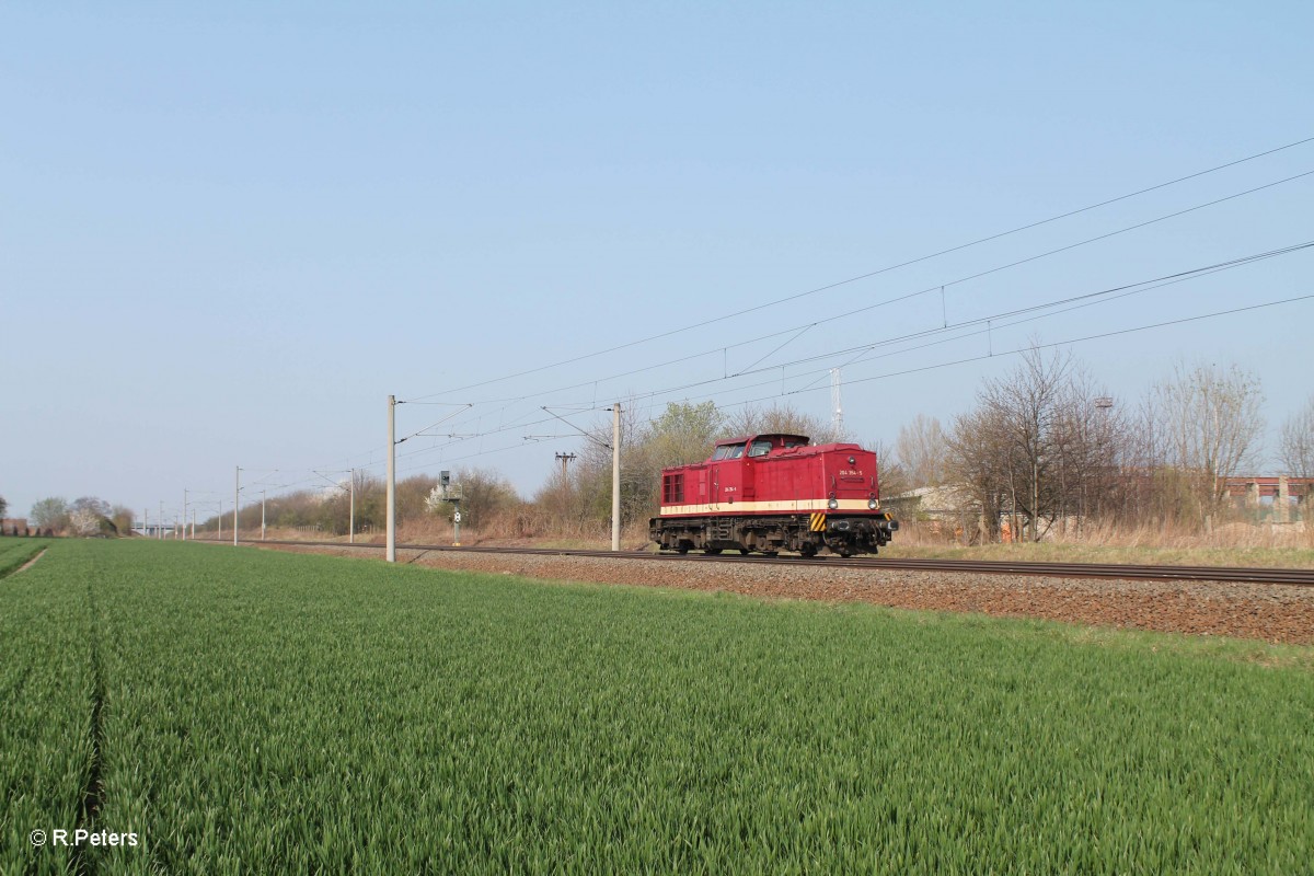 204 354-5 solo bei Podelwitz. 29.03.14