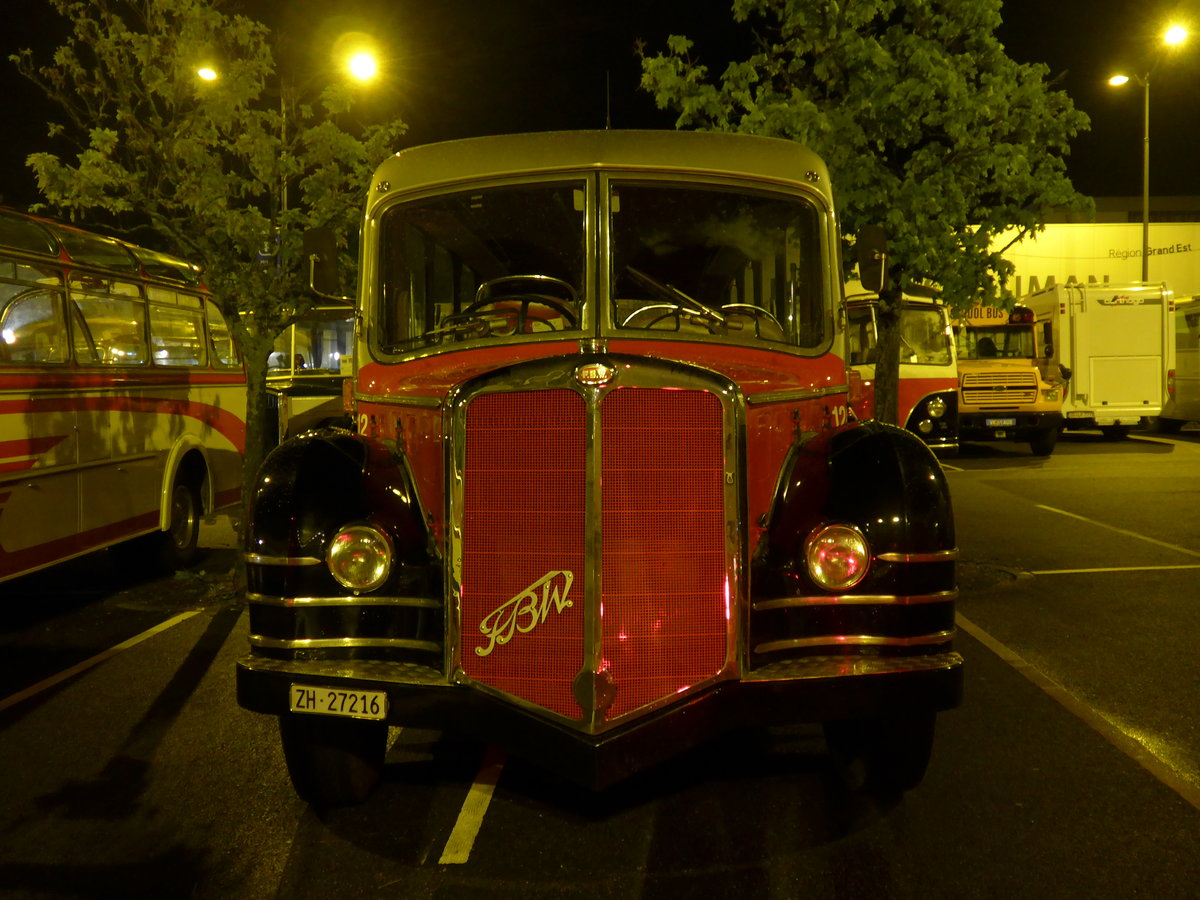 (204'455) - Aus der Schweiz: Meier, Grt - Nr. 12/ZH 27'216 - FBW/R&J (ex Wespe, Altsttten; ex AFA Adelboden Nr. 12) am 27. April 2019 in Haguenau, Parkplatz