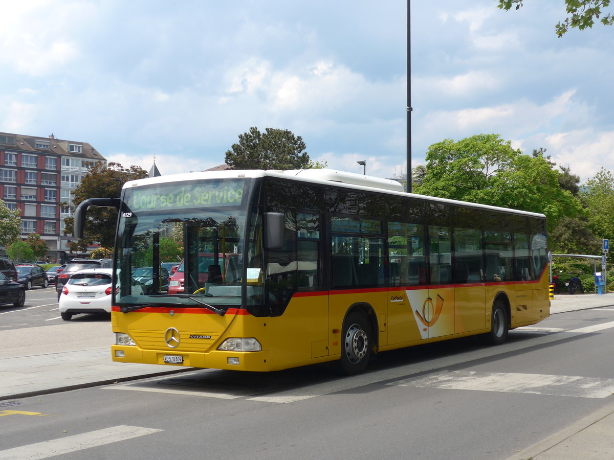 (205'400) - CarPostal Ouest - VD 570'809 - Mercedes (ex SAPJV, L'Isle Nr. 13) am 25. Mai 2019 beim Bahnhof Yverdon