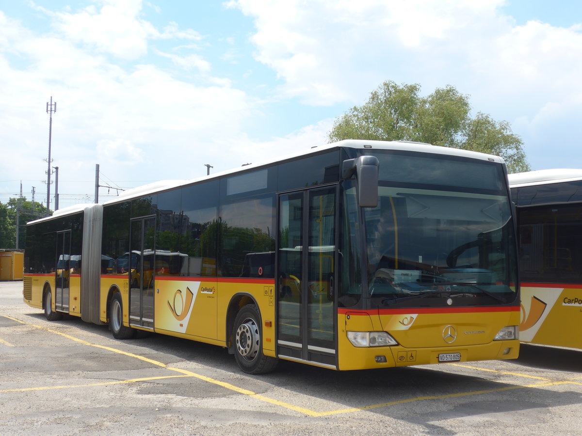 (205'422) - CarPostal Ouest - VD 570'805 - Mercedes (ex SAPJV, L'Isle Nr. 70) am 25. Mai 2019 in Yverdon, Garage