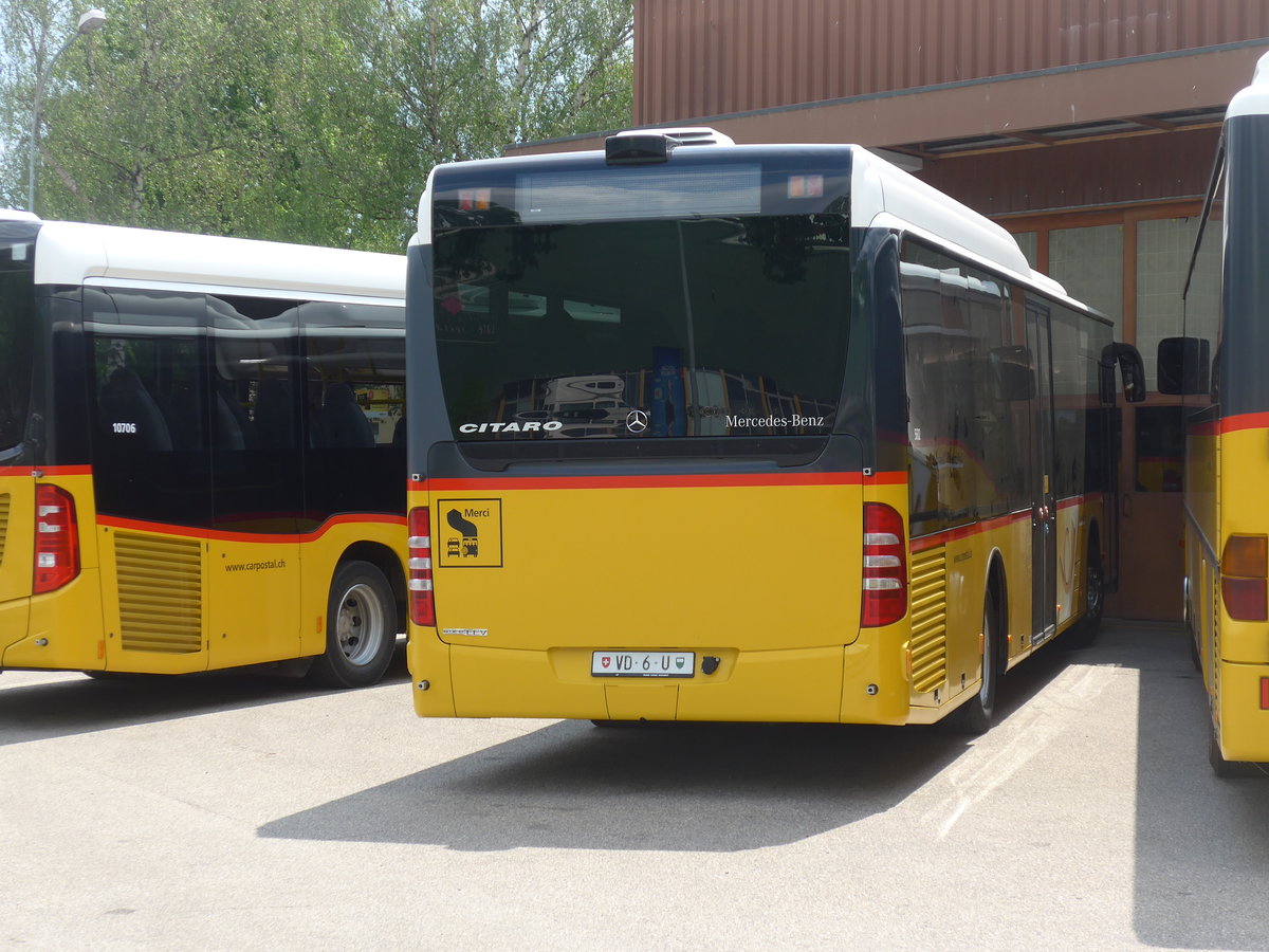 (205'426) - CarPostal Ouest - VD 6 U (VD 510'260) - Mercedes am 25. Mai 2019 in Yverdon, Garage