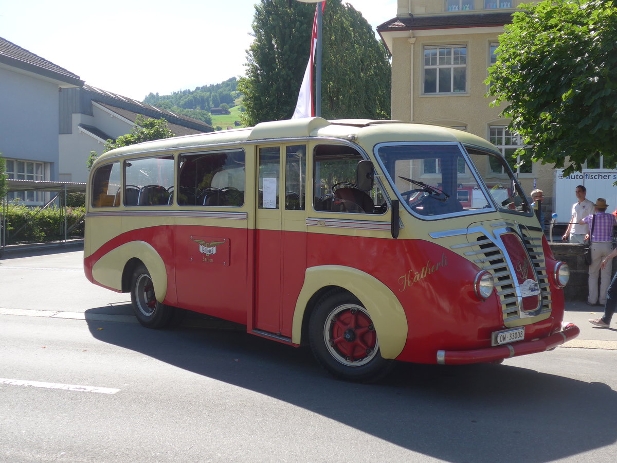 (206'105) - Dillier, Sarnen - OW 33'008 - Saurer/R&J am 8. Juni 2019 in Sarnen, OiO