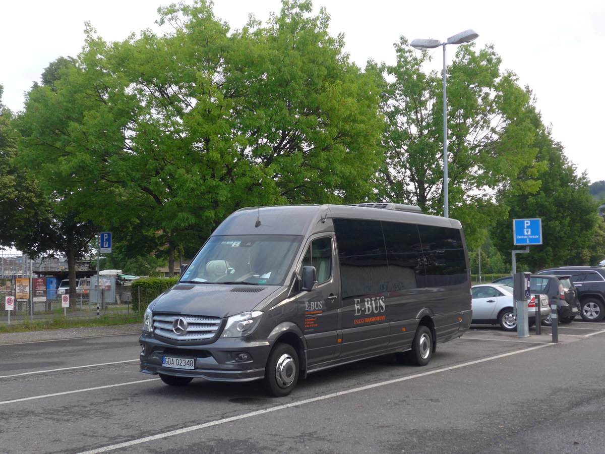 (206'459) - Aus Polen: E-Bus, Lipno - GDA 02'348 - Mercedes am 22. Juni 2019 in Thun, Seestrasse