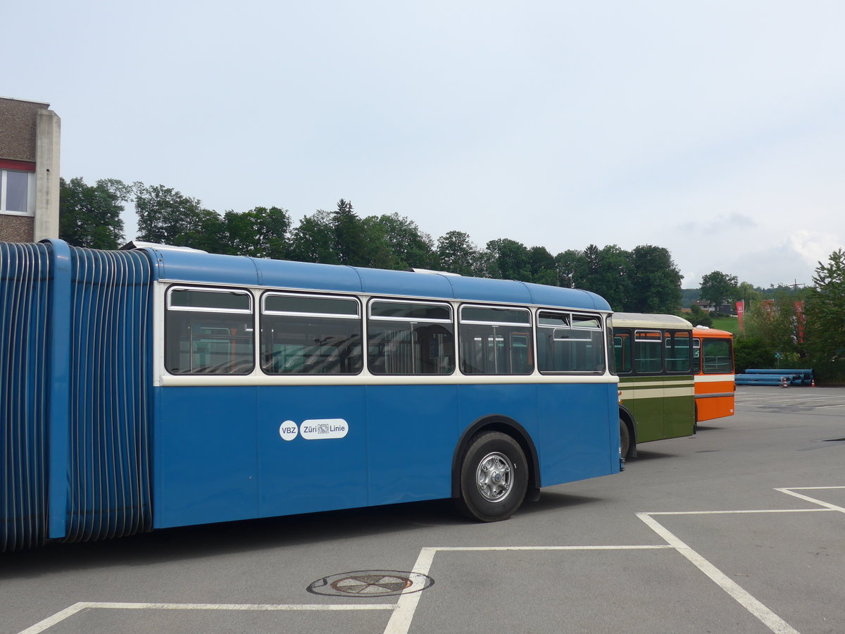 (206'589) - VBZ Zrich (TMZ) - Nr. 540/ZH 315'491 - Saurer/Saurer (ex Nr. 7540; ex Nr. 540) am 22. Juni 2019 in Emmenbrcke, Debrunner Acifer (Teilaufnahme)