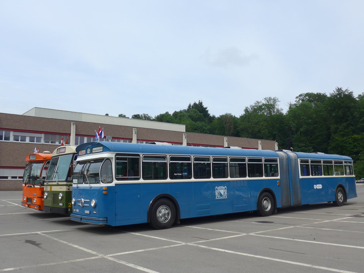 (206'598) - VBZ Zrich (TMZ) - Nr. 540/ZH 315'491 - Saurer/Saurer (ex Nr. 7540; ex Nr. 540) am 22. Juni 2019 in Emmenbrcke, Debrunner Acifer